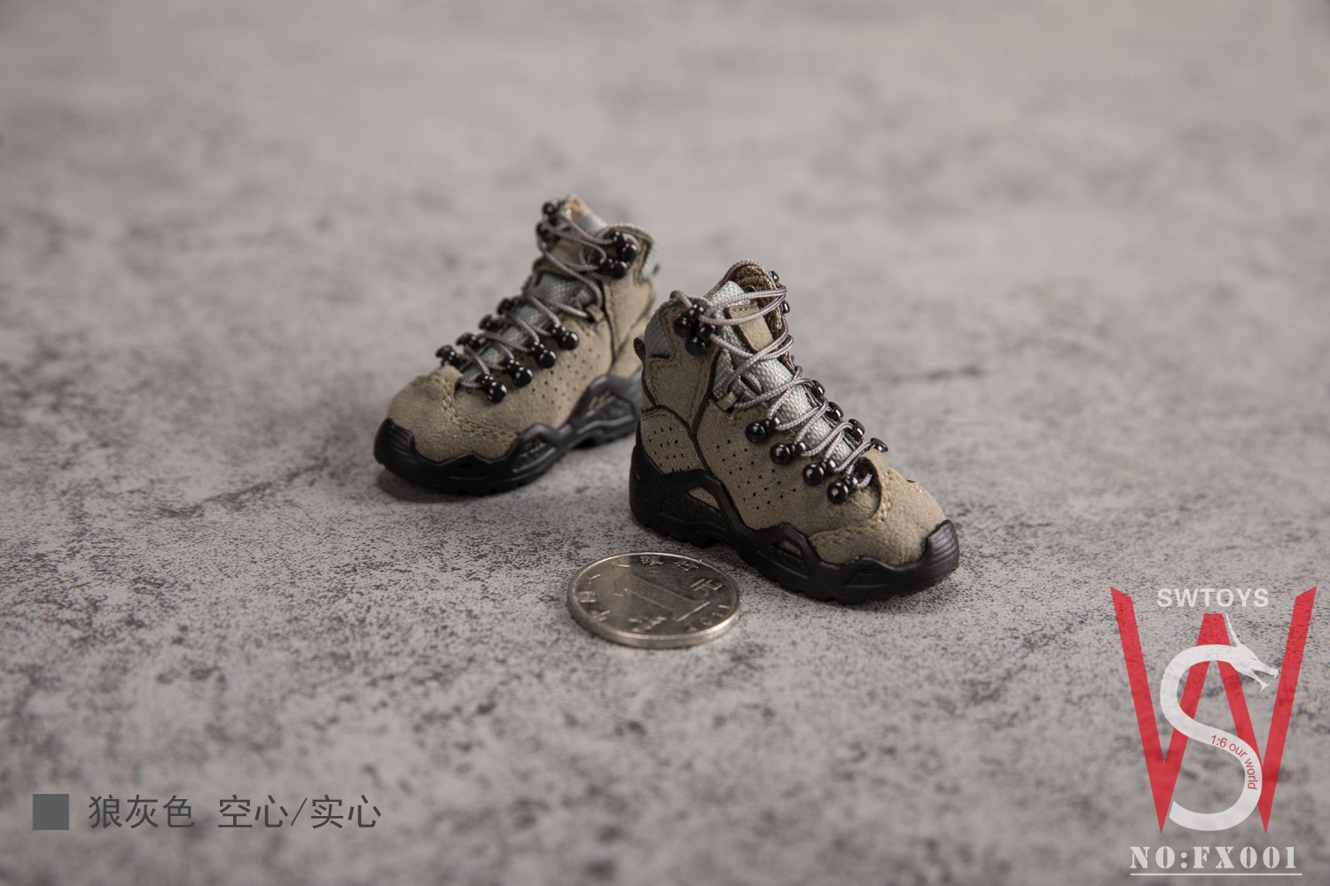 [สั่งจอง]SWtoys FX001 1/6 Mens Tactical Military Boots (Hollow/Solid)