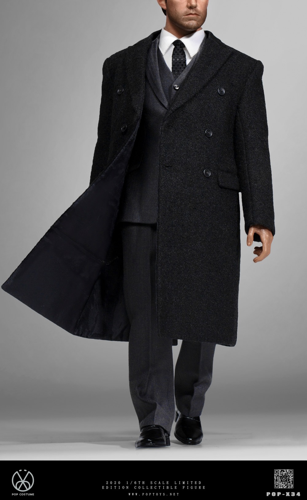[สั่งจอง]POPTOYS POP-X34 1/6 : Rich gentleman Ben Overcoat suit