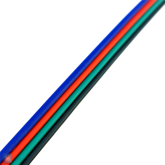 สาย 4 core สำหรับต่อแถบ LED ขนาด 4*0.3 ยาว 1 เมตร สำหรับ LED strip ws2815