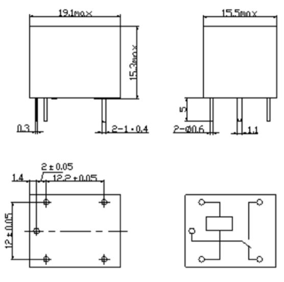 รีเลย์ 5VDC relay 5v 10A 250VAC SRD-5VDC-SL-C