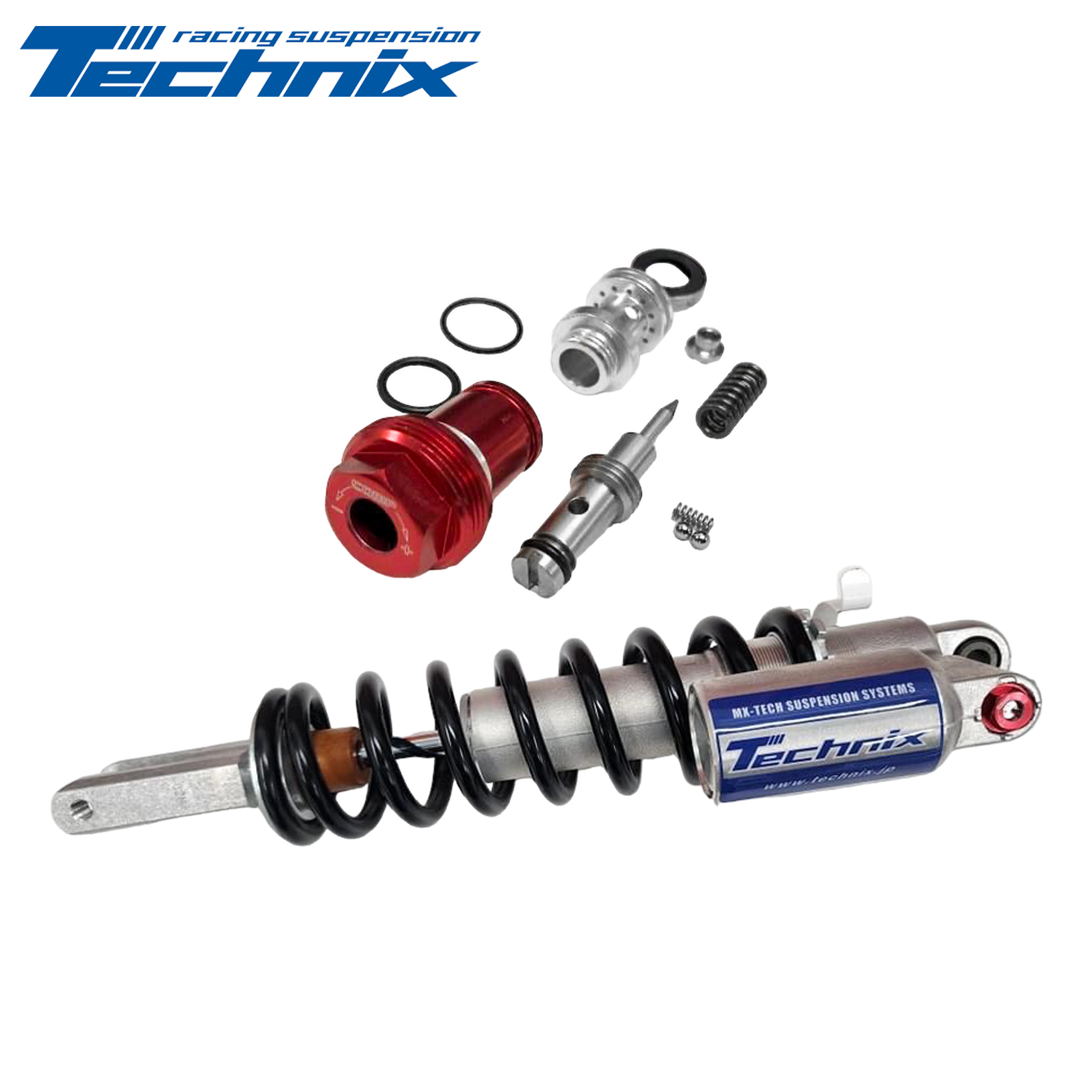 โมโช้คหลัง Technix KLX140L/G/RF Re-valve Service + TGR Compression Adjuster