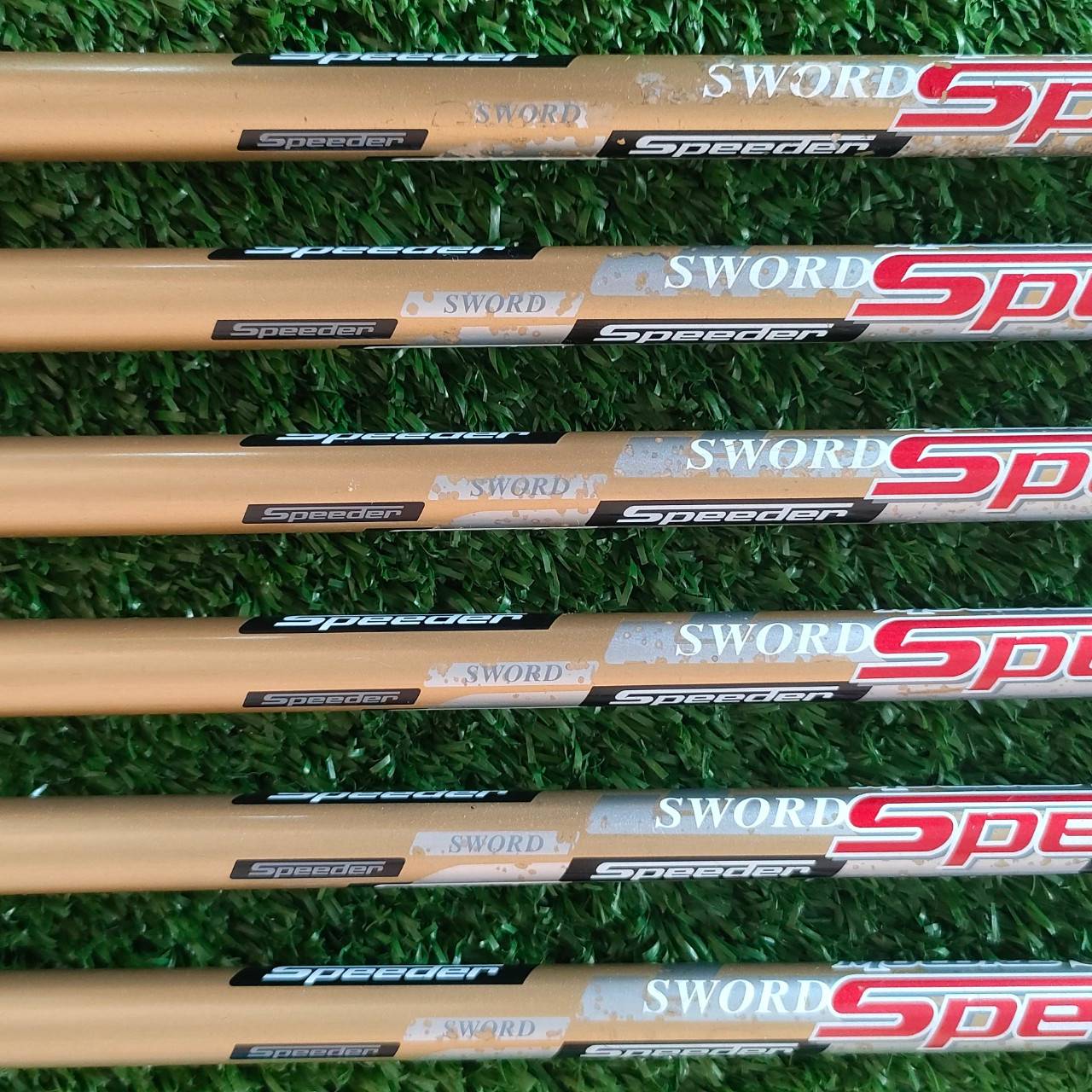 ชุดเหล็ก SWORD ATC 589 B มีเหล็ก 6 - 9 เเละ PW AW ก้าน FUJIKURA SPEEDER 589 B FLEX SR สวยๆเดิมๆทั้งชุด ชุดเหล็กที่ตีง่ายและไกลที่สุด ไม่ค่อยมีเวลาฝึกซ้อม ก็สามารถตีให้ดีและตีสนุกได้!! ไม้กอล์ฟมือสอง ของแท้ BY NakaraLuxurious