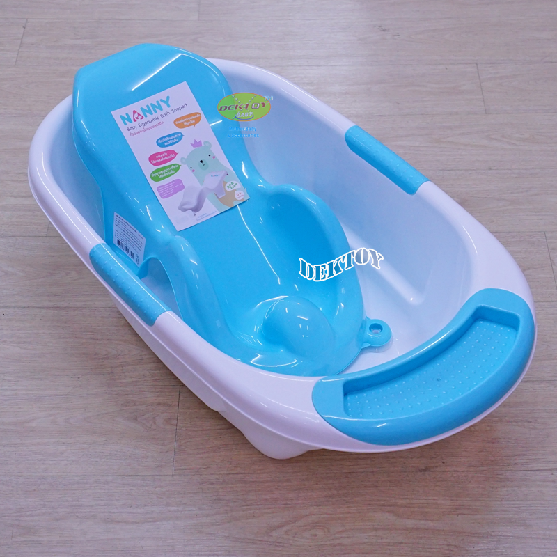 NANNY แนนนี่ อ่างอาบน้ำเด็ก พร้อมเก้าอี้รองอาบน้ำ N273+N271
