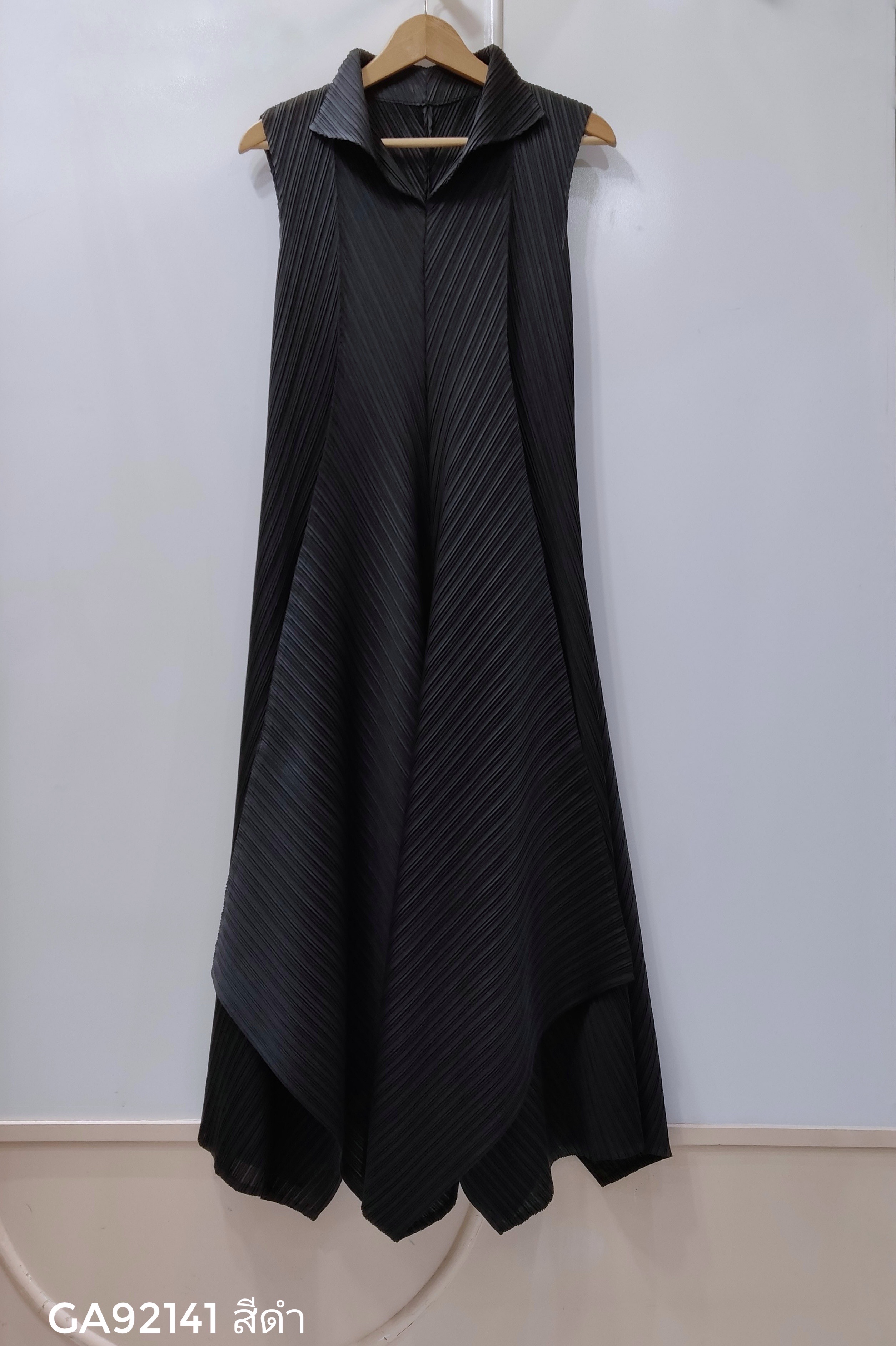 2MUAY รุ่น GA92141เดรสอัดพลีท SLEEVELESS ASYMMETRIC PLEATED DRESS 5 สี FREE SIZE