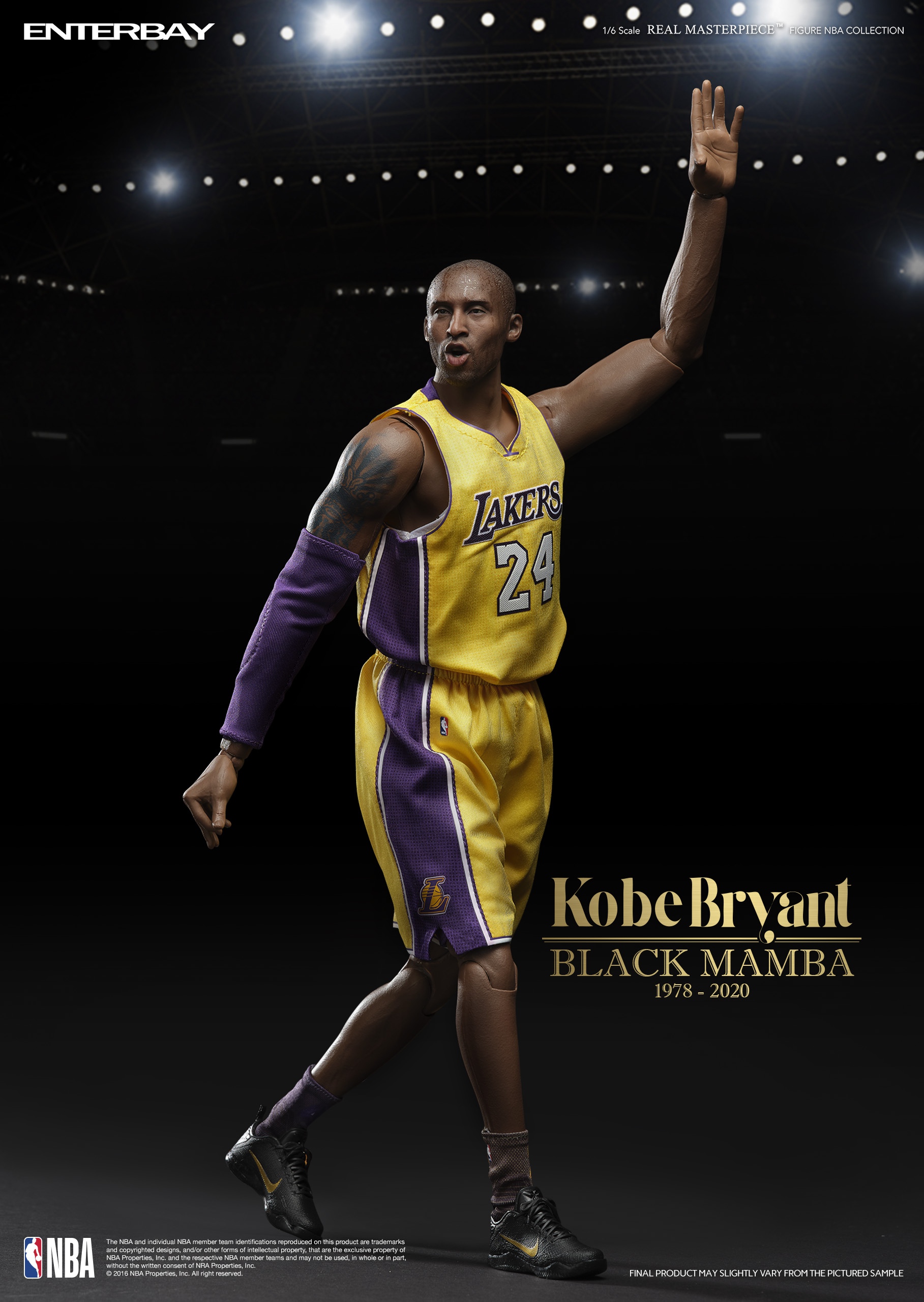 [สั่งจอง] ENTERBAY EB RM-1036 1/6 : KOBE BRYANT BLACK MAMBA 1978-2020 Real
