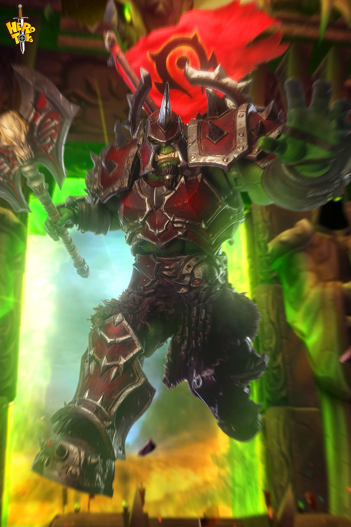 [พร้อมส่ง] Hero toys 7" : Orc Warlord Warrior - Kor'kron