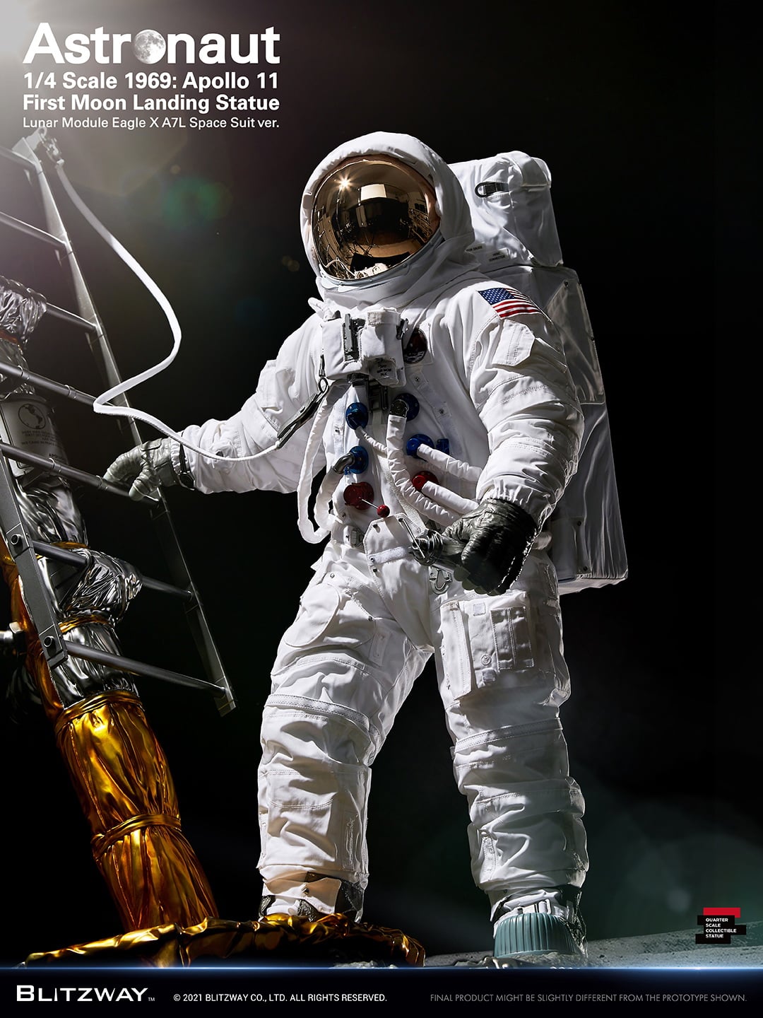 [สั่งจอง]BLITZWAY BW-SS-21101 1/4 : Astronaut Apollo 11