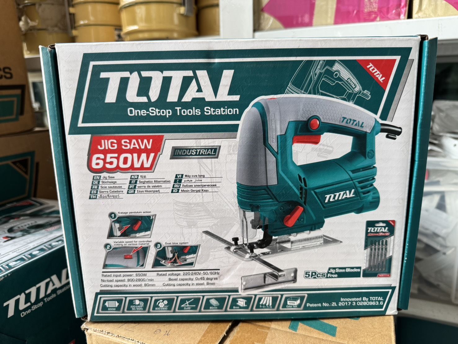 TOTAL เลื่อยจิ๊กซอว์ 650 W รุ่น TS 206806