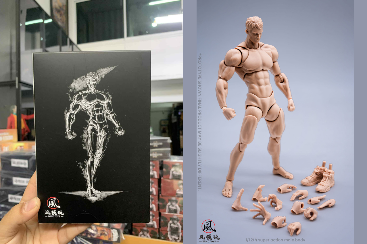 [พร้อมส่ง]Wind Toys 1/12 : Super Action Male Body (ผิวขาว)"