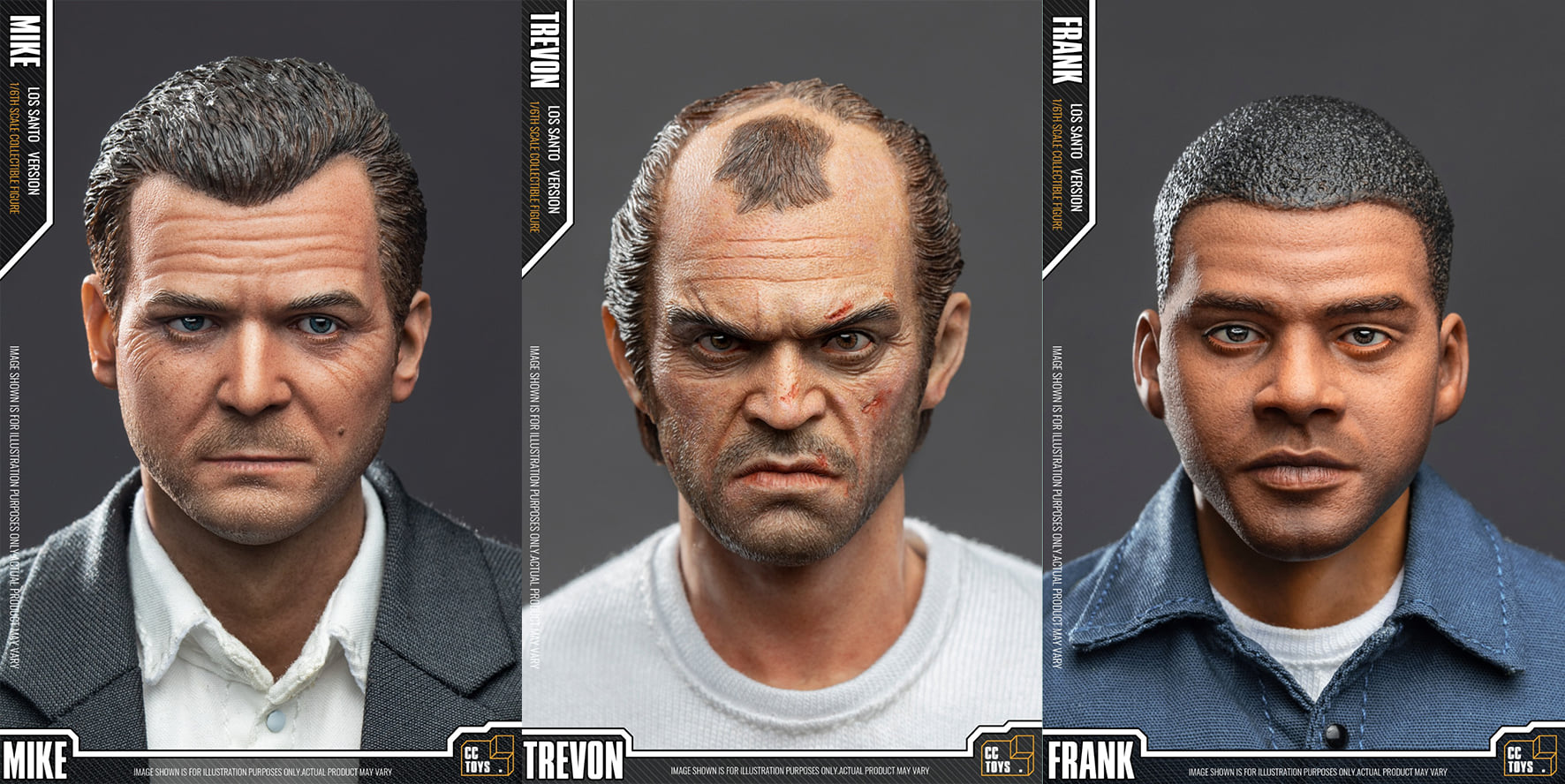 [สั่งจอง]CCTOYS 1/6 : GTA - TREVOR/ MIKE/ FRANK