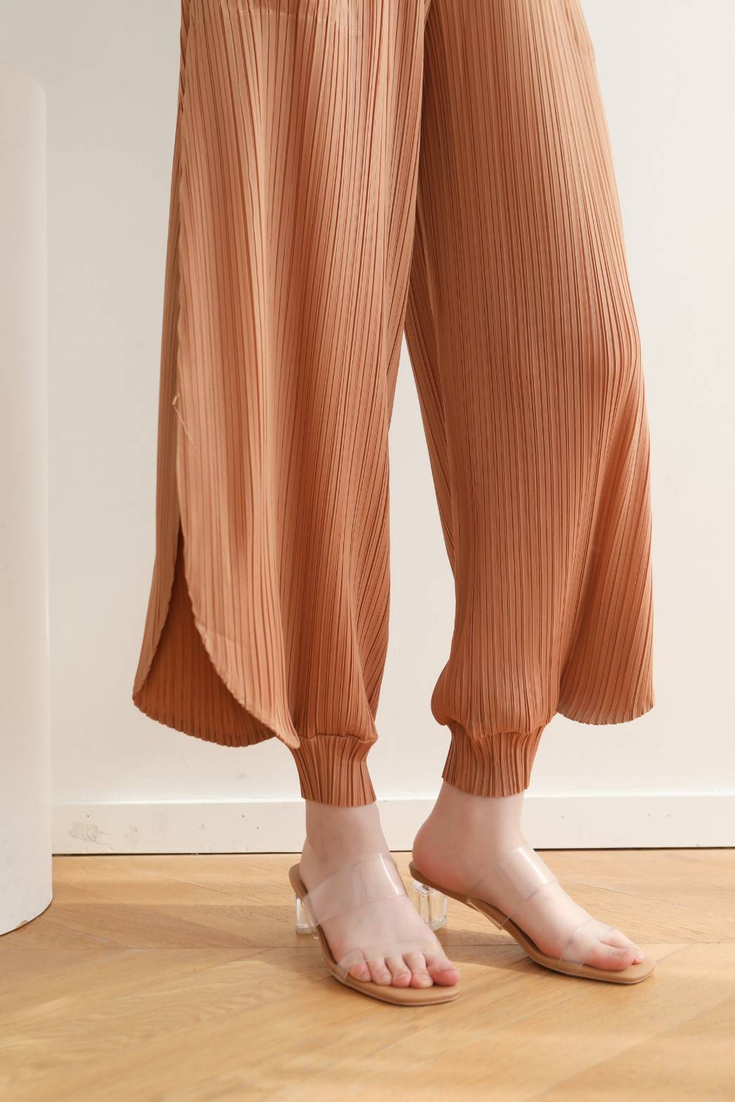 2MUAY รุ่น GJO3223 GENIE PLEATED PANTS กางเกงจินนี่ กางเกงพลีทคุณภาพ 10สี FREE SIZE