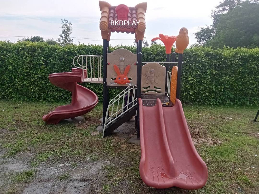 เครื่องเล่นสนามกลางแจ้ง ชุดหลังคาน้ำตาลคลาสิก ,สไลเดอร์ ,OutdoorPlayground ,IndoorPlayground, สินค้าพร้อมส่ง คิดค่าส่งตามจริง สินค้าราคาโรงงาน