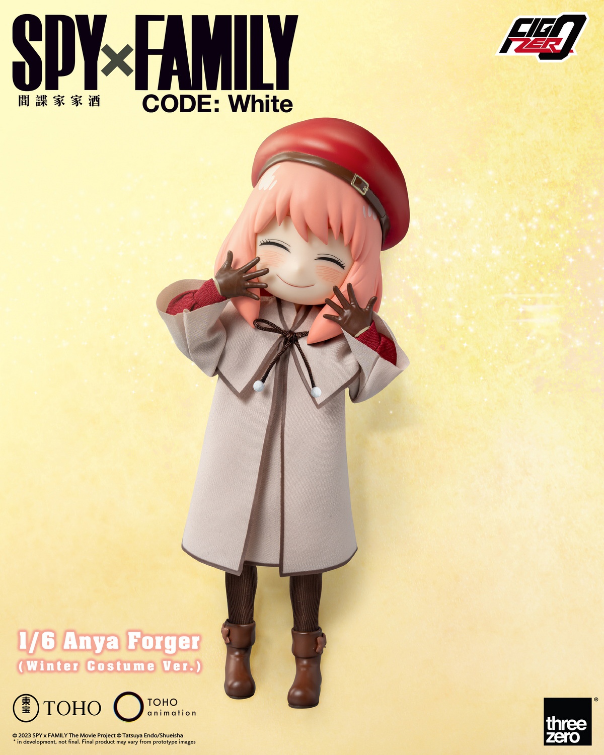 [สั่งจอง]Threezero 3Z07810M0 1/6 : SPY×FAMILY CODE: White FigZero - Anya Forger (Winter Costume Ver.)