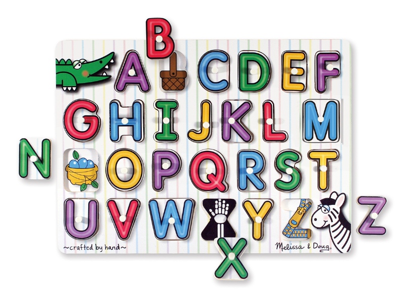 พัซเซิล A-Z ส่งเสริมพัฒนาการทางความคิด มือกับสมอง See-inside Peg Puzzles - Alphabetรุ่น 3272 Melissa&Doug, ของเล่นเสริมพัฒนาการ,ของเล่น