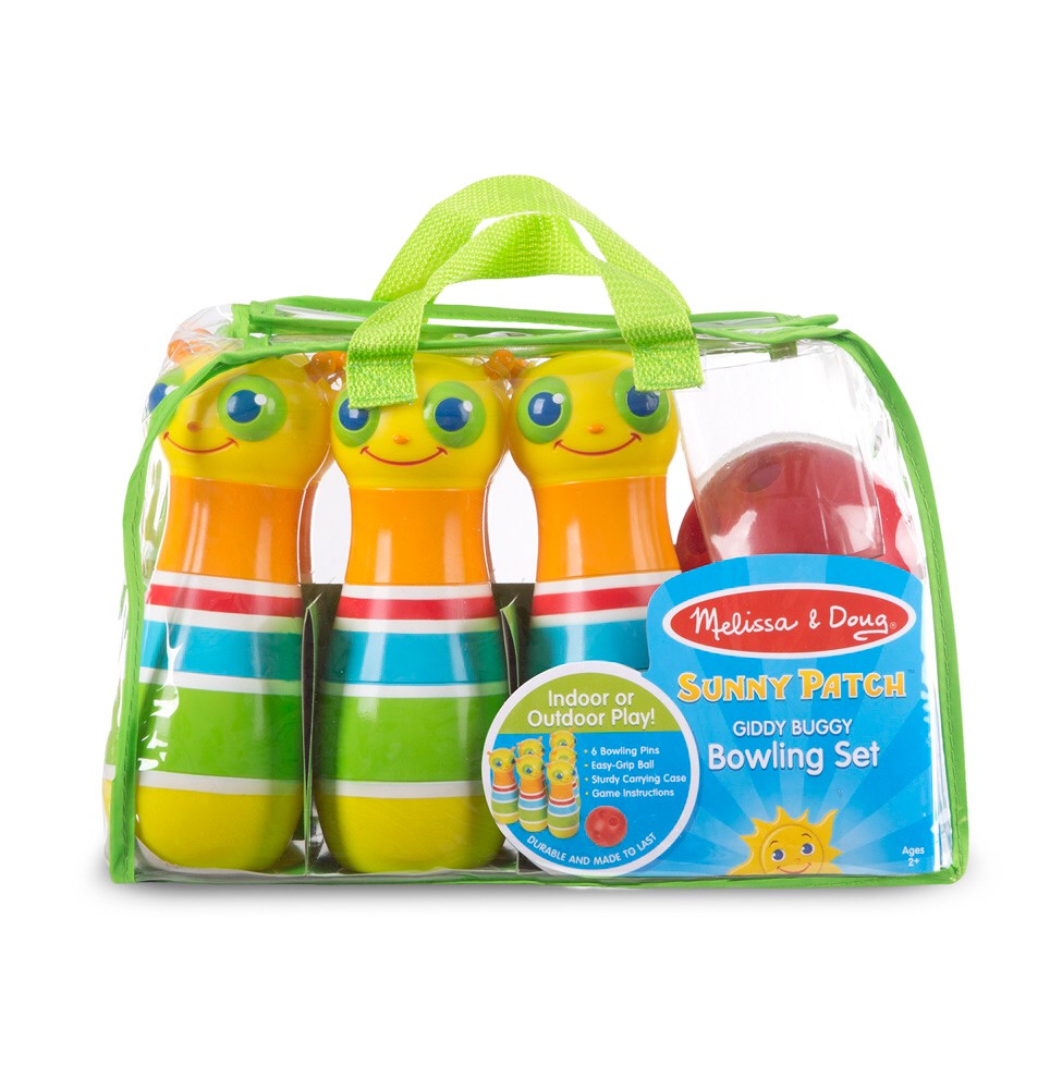 ชุดโบวลิ่งเด็ก เล่นโบวลิ่งได้เหมือนจริง ส่งเสริมการเล่นแบบมีจินตนาการ Giddy Buggy Bowling Set Melissa&Doug, ของเล่นเสริมพัฒนาการ,ของเล่น