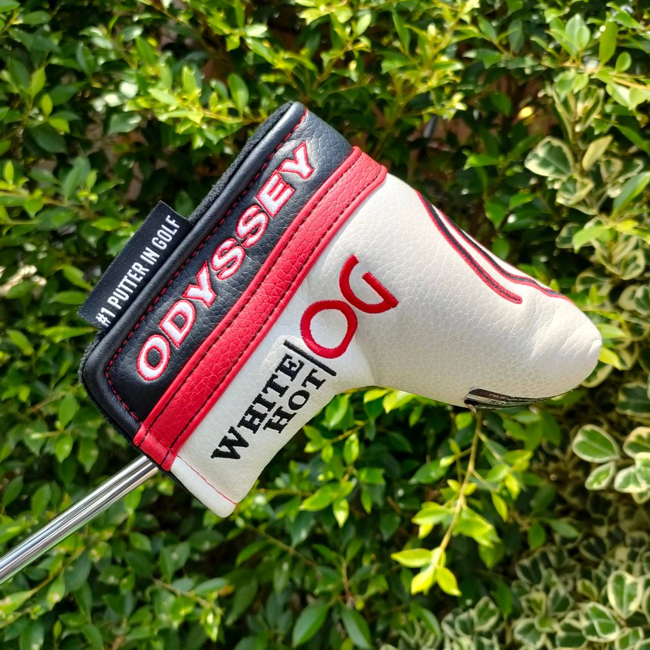 PUTTER ODYSSEY WHITE HOT OG 6MS ความยาว 34 นิ้ว สวยมาก ของดีสุดๆๆๆ ก้าน STROKELAB ก้านกราไฟต์ครึ่งเหล็ก ** กริฟ เเบบใหญ่ ** พร้อม COVER เดิมๆ