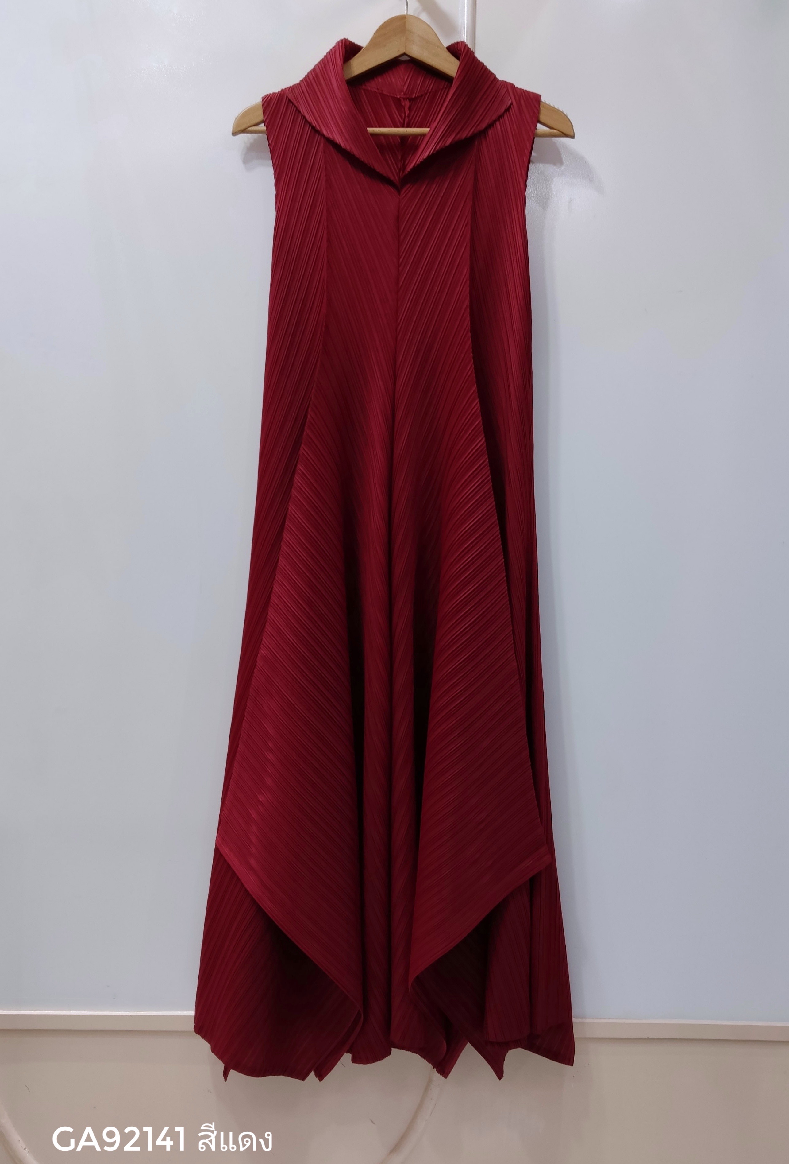 2MUAY รุ่น GA92141เดรสอัดพลีท SLEEVELESS ASYMMETRIC PLEATED DRESS 5 สี FREE SIZE