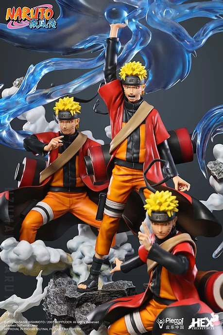 [สั่งจอง]HEX Collectibles 1/8 scale : Shippuden licensed statue Naruto Uzumaki — Senjutsu Futon RasenShuriken
