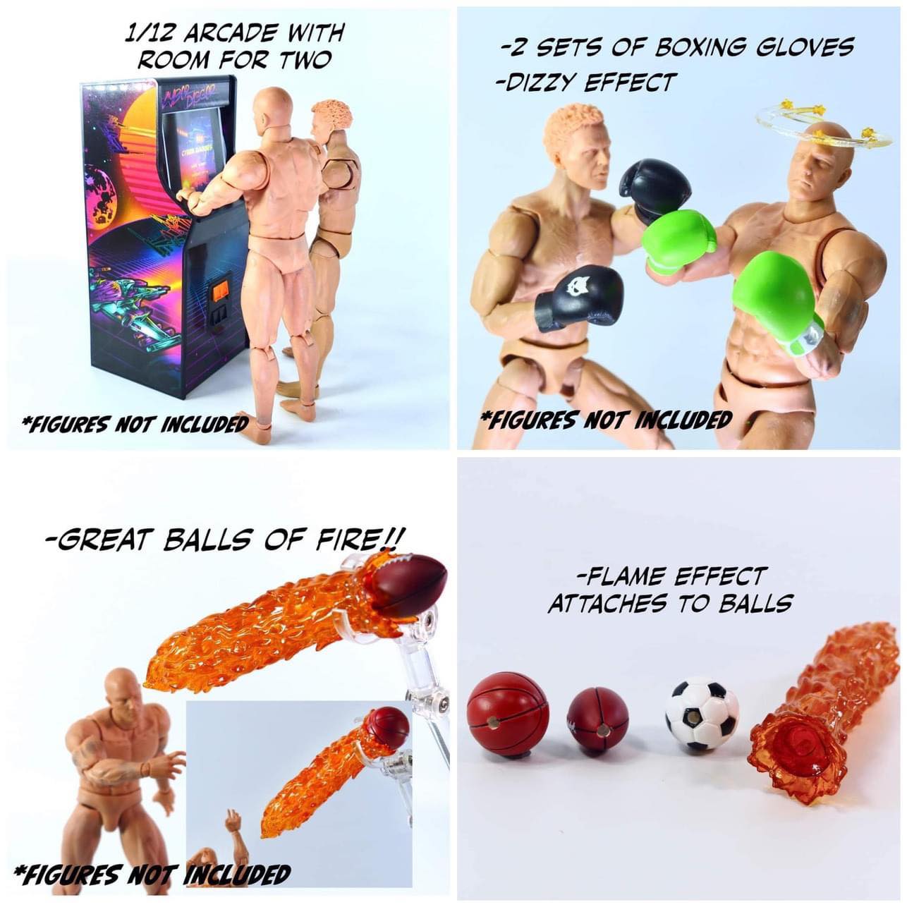 [พร้อมส่ง] Super Action Stuff 1/12 : Game On Version (มีให้เลือก 2 แบบ)