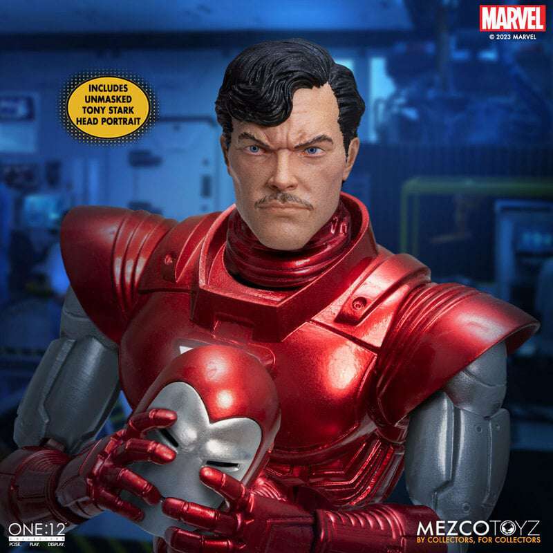 [พร้อมส่ง] Mezco Toyz One:12 Collective Iron Man - Silver Centurion Edition