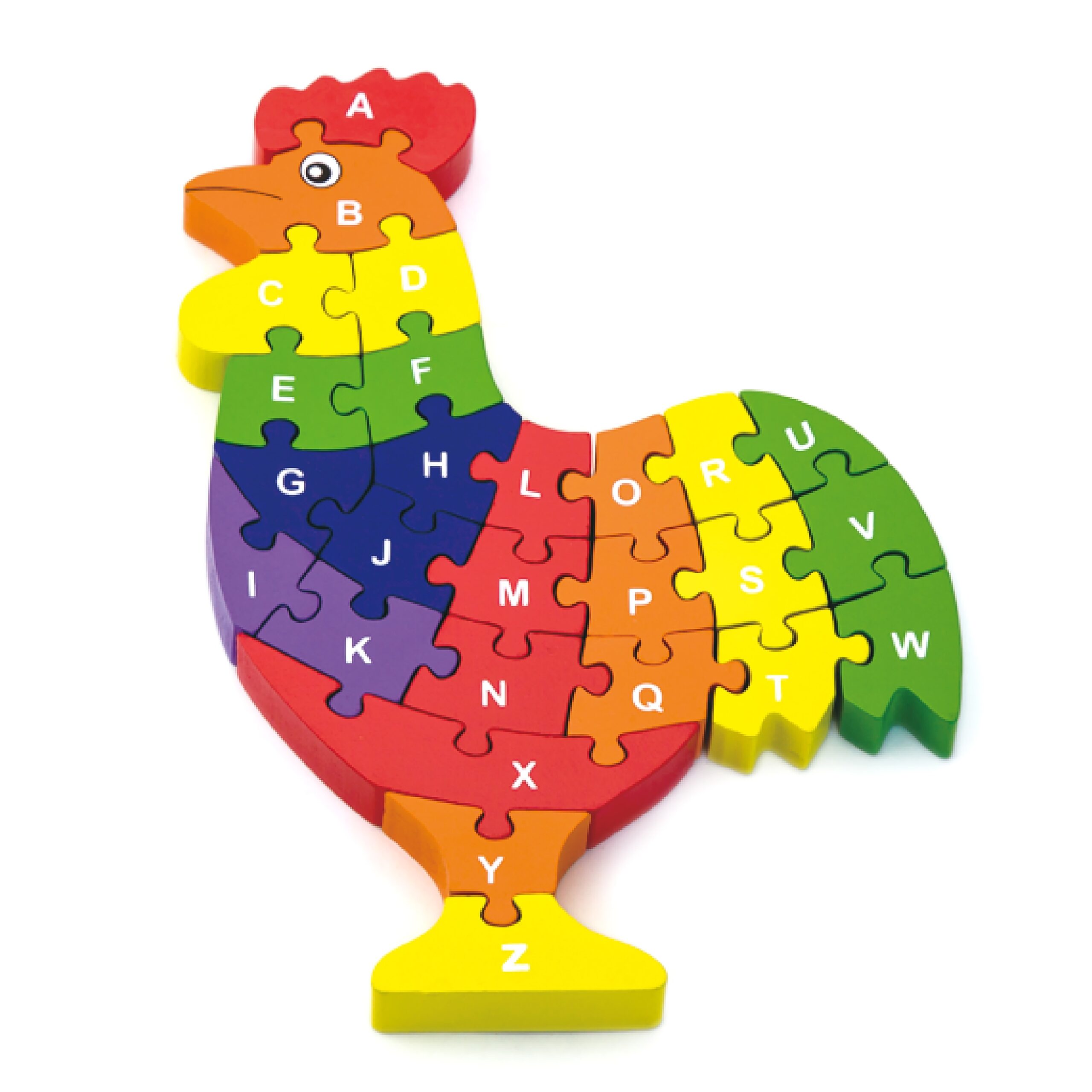 ชุดจิ๊กซอว์อักษรภาษาอังกฤษไก่แจ้ 3 มิติหลากสี,ของเล่นเสริมพัฒนาการ ,ของเล่นเสริมทักษะ,ของเล่นเด็ก, สื่อการสอนอนุบาล