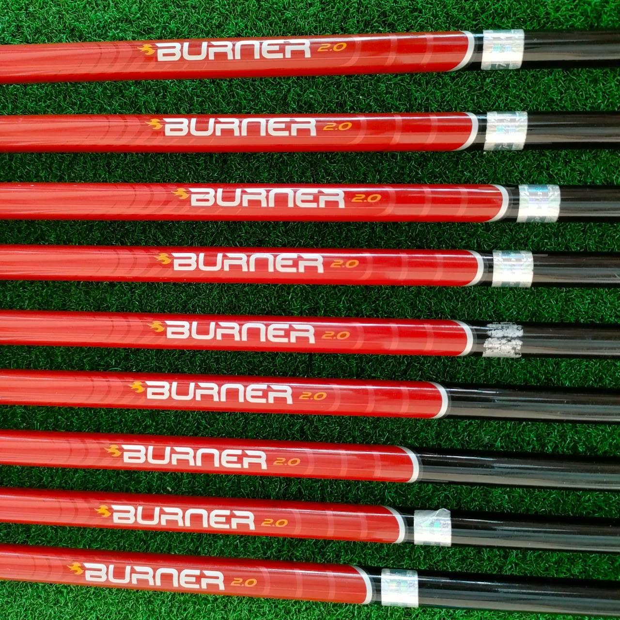 ชุดเหล็ก TAYLORMADE BURNER 2.0 มีเหล็ก 4 - 9 เเละ PW AW SW ชุดใหญ่ ได้เหล็กถึง 9 ชิ้นในชุดนี้ เป็นชุดเต็มสูบ