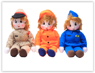 ตุ๊กตาอาชีพ ราคาต่อ 1 ตัว ขนาด 17 นิ้ว ,มี9 อาชีพ,พร้อมส่ง, ของเล่นเสริมพัฒนาการ ,ของเล่นเสริมทักษะ,ของเล่นเด็ก, สื่อการสอนอนุบาล