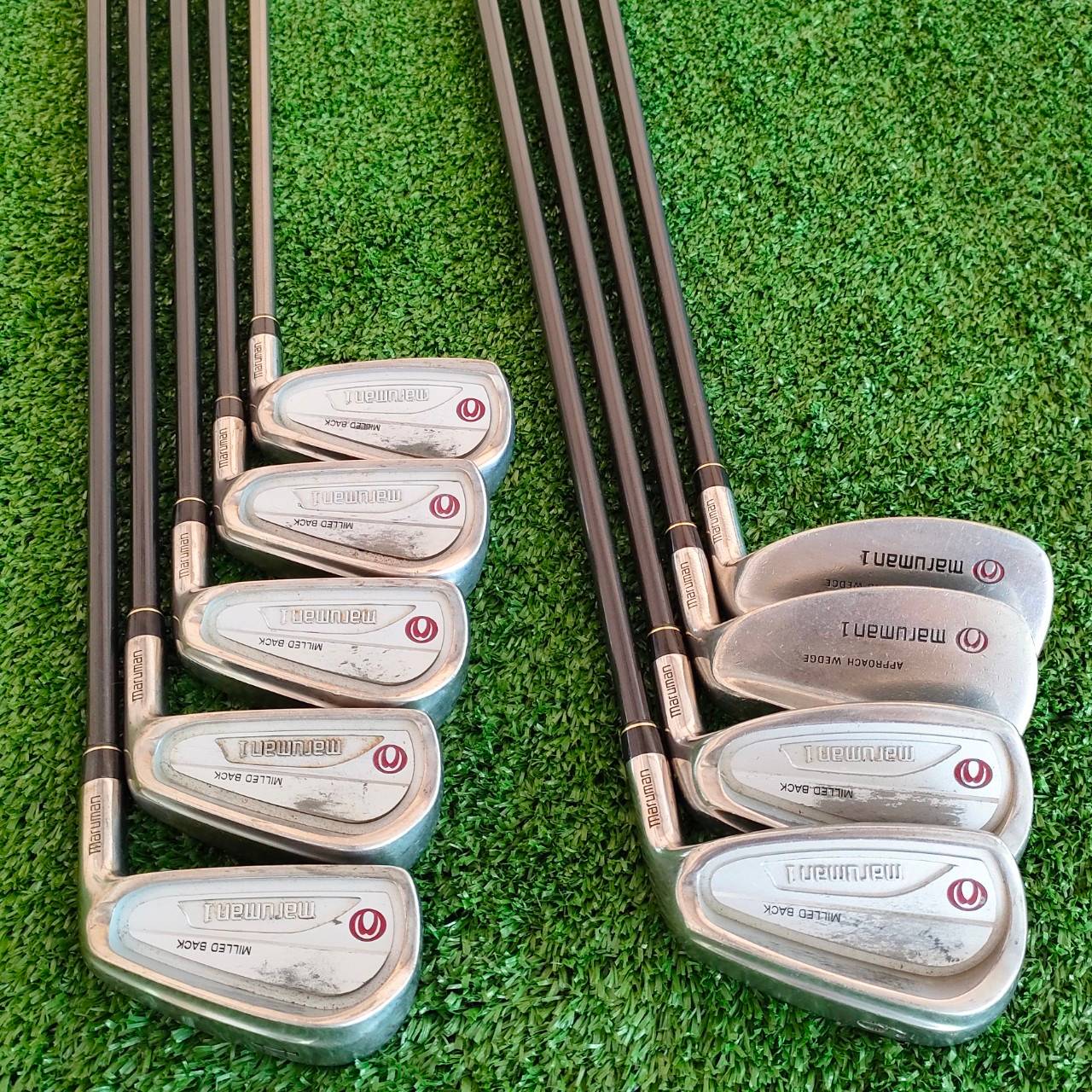 ชุดเหล็ก MARUMAN1 MILLED BACK มีเหล็ก 4-9 เเละ PA AW SW ก้าน HYPERBRUNT FLEX R