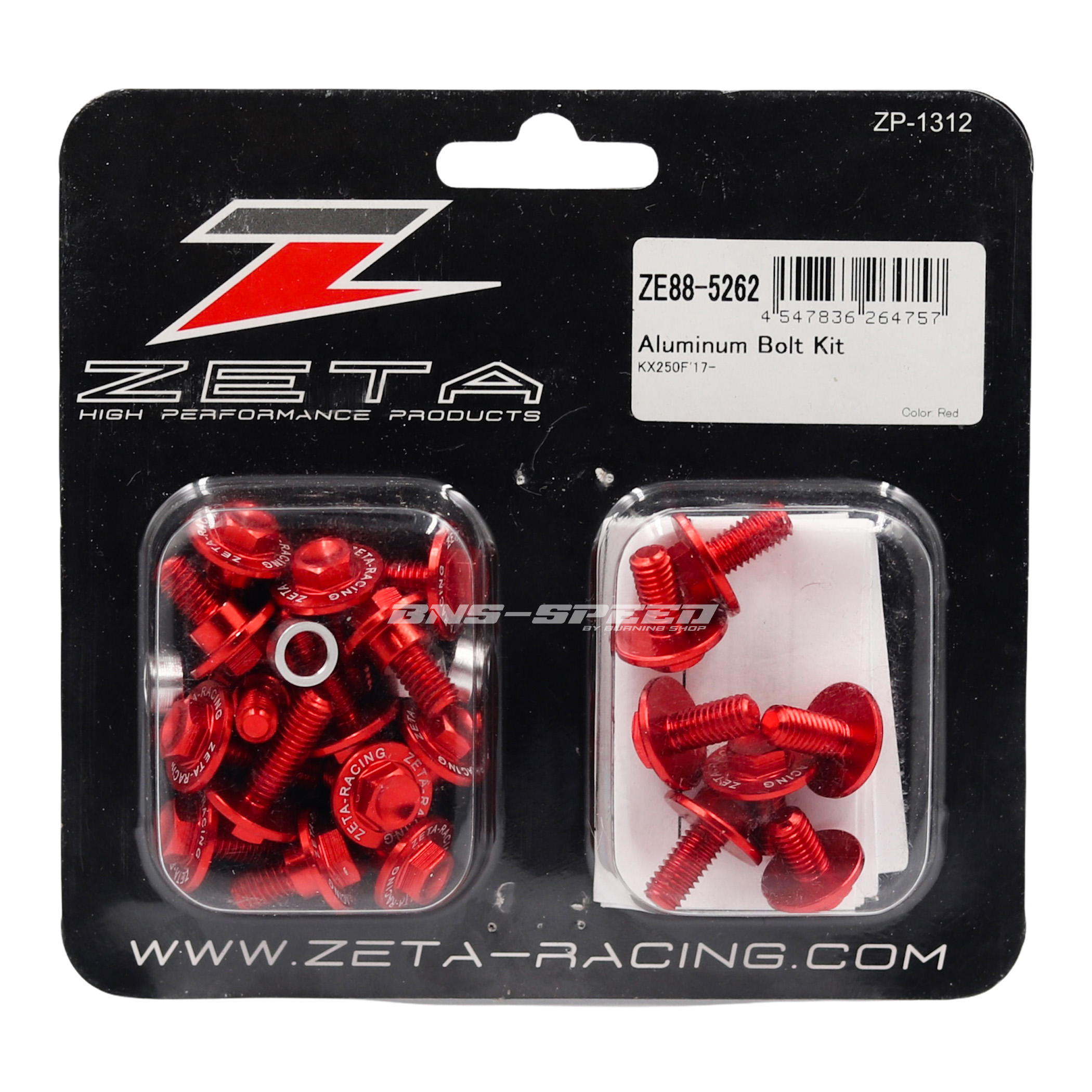 ชุดน็อต Zeta Aluminum Bolt Kit Blue KX250F 2017-2020