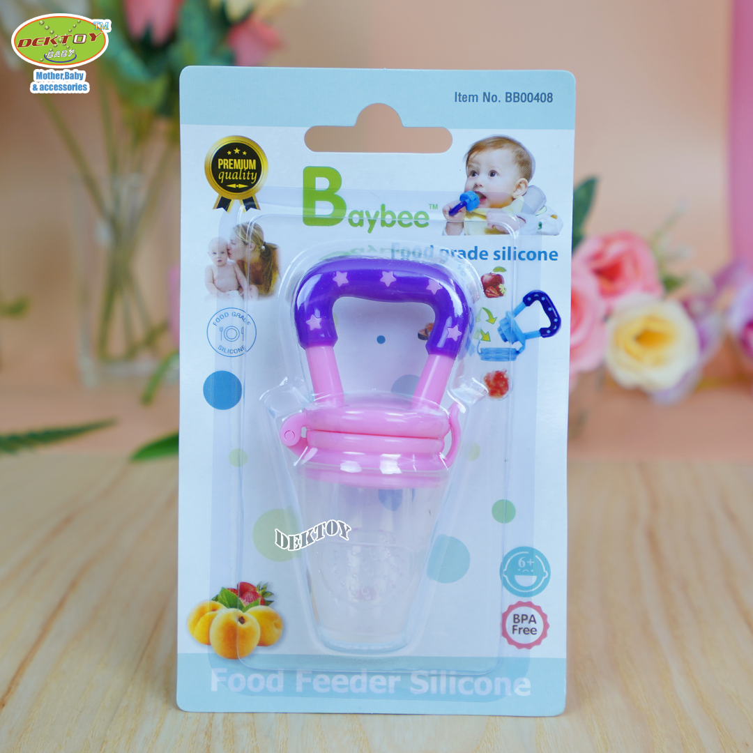 Baybee เบย์บี จุกซิลิโคนดูดผักผลไม้ ที่กัดผลไม้ซิลิโคนจุกดูดอาหารเด็ก Food Feeder Silicone