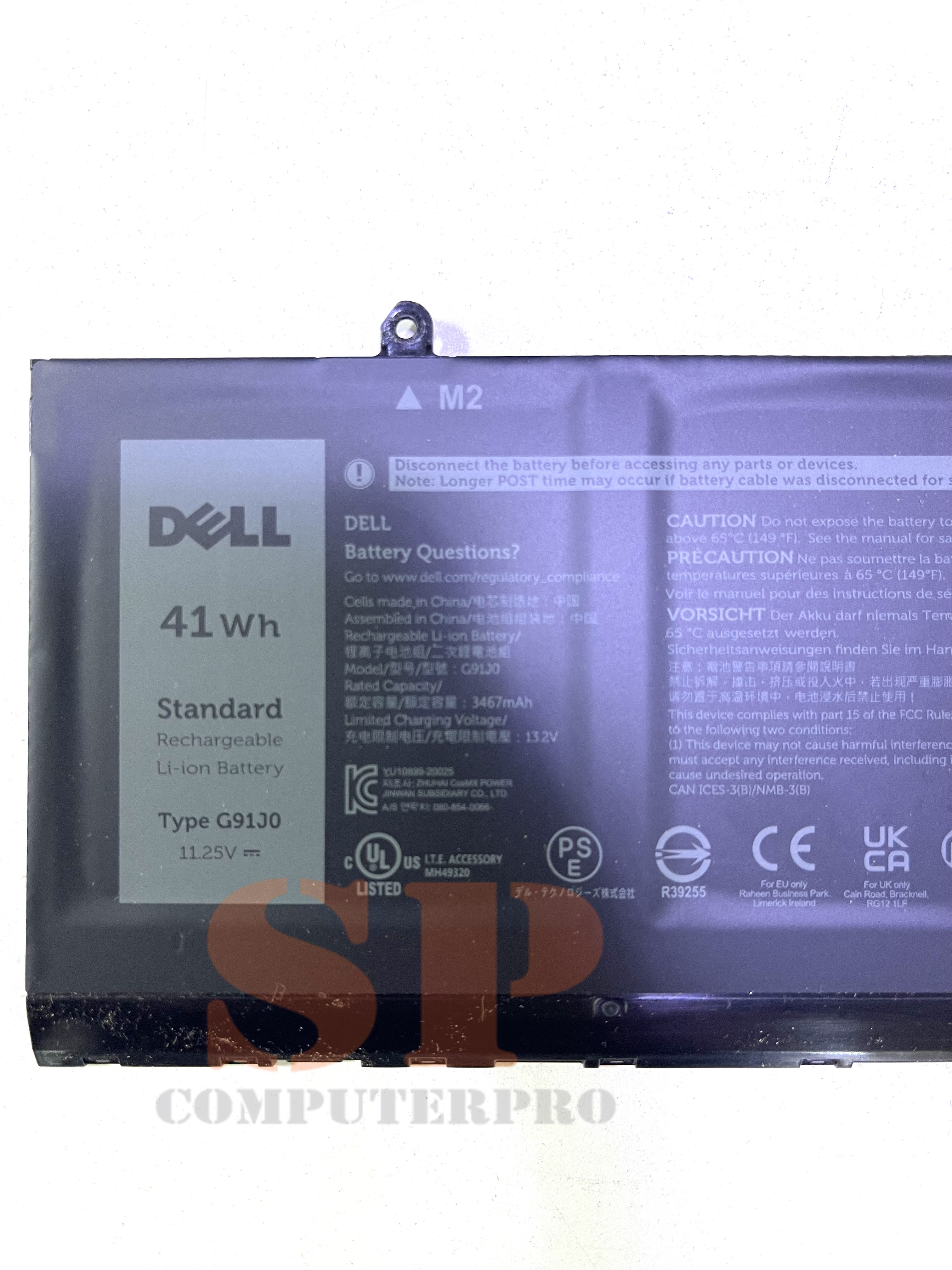 BATTERY DELL แบตเตอรี่ของแท้ DELL Latitude 3320 3420 3430 3520 Vostro 3510 3515 3511 Inspiron 3510 Model : G91J0