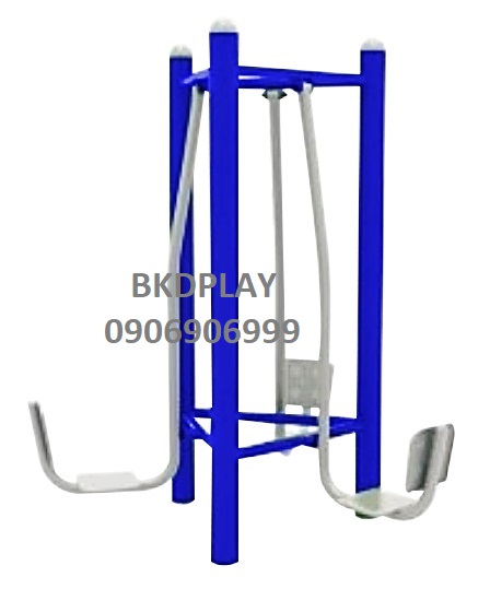 อุปกรณ์บริหารขา-เข่า (แบบนั่งขาดัน 3 ที่) เครื่องออกกำลังกายกลางแจ้ง ผลิตในไทย สั่งทำตามสีที่ต้องการได้