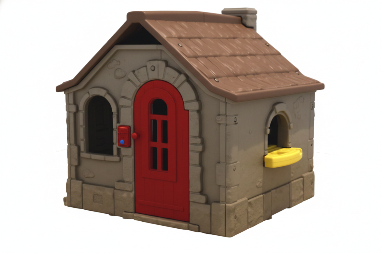 บ้านสีน้ำตาล กาแฟ ,บ้านของเล่น ,ของเล่นเด็ก, เครื่องเล่นสนามกลางแจ้ง ในร่ม Kid Zone พร้อมส่ง ราคาโรงงาน