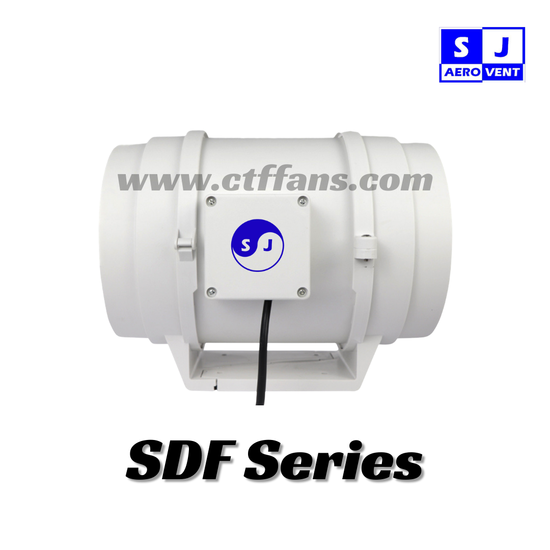 พัดลมท่อดูดอากาศ SJ AEROVENT (Model: SDF Series)