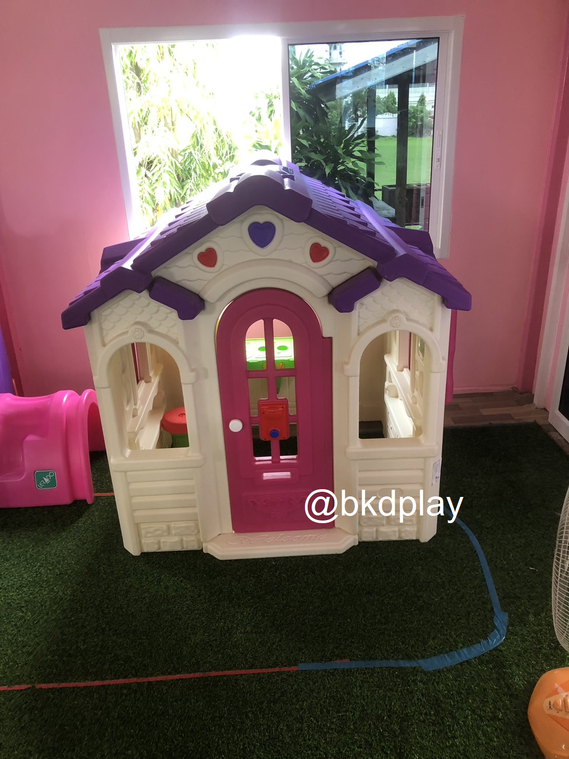 ส่งฟรี! บ้านเจ้าหญิงสีขาวม่วง บ้านของเล่น ,บ้านเด็ก ,บ้านพลาสติกของเล่นเด็ก,พร้อมส่ง