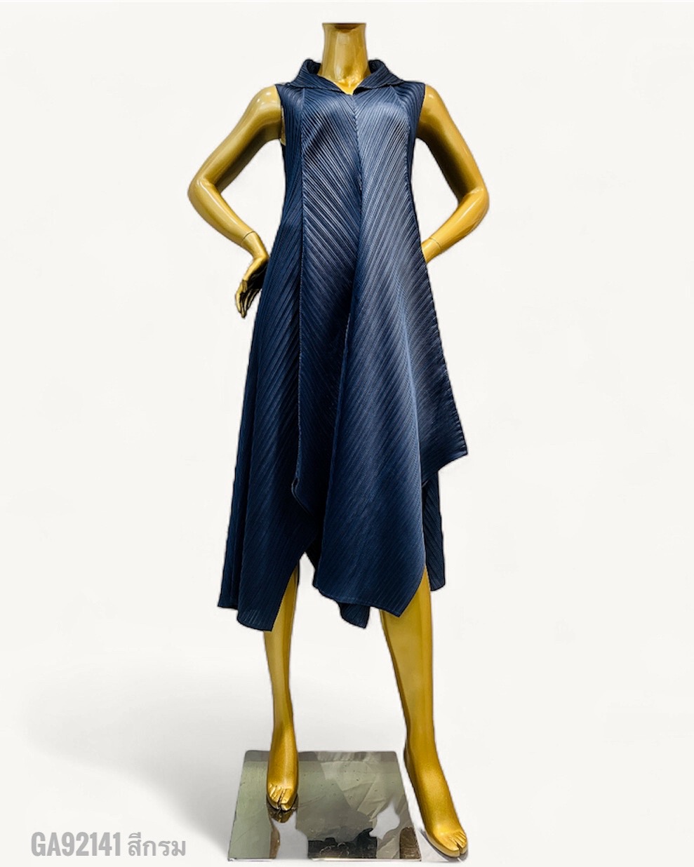 2MUAY รุ่น GA92141เดรสอัดพลีท SLEEVELESS ASYMMETRIC PLEATED DRESS 5 สี FREE SIZE