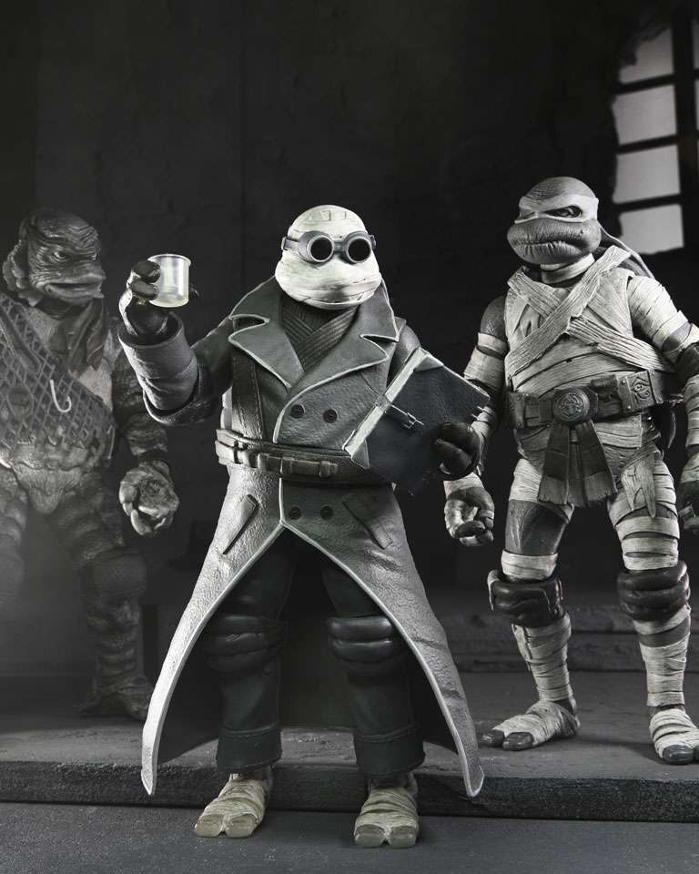 [สั่งจอง]NECA 7" : Universal Monsters x TMNT 4 Pack B/W