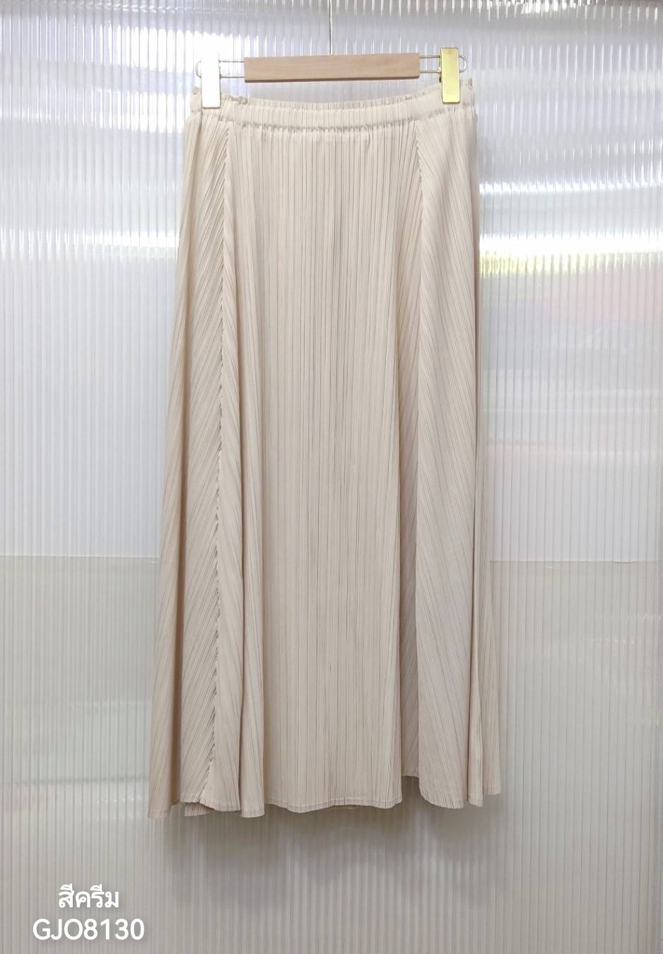 ยาว 31นิ้ว! 2MUAY รุ่น GJO8130 กระโปรงอัดพลีทงานคุณภาพ FLARED PLEATED SKIRT 20สี FREE SIZE