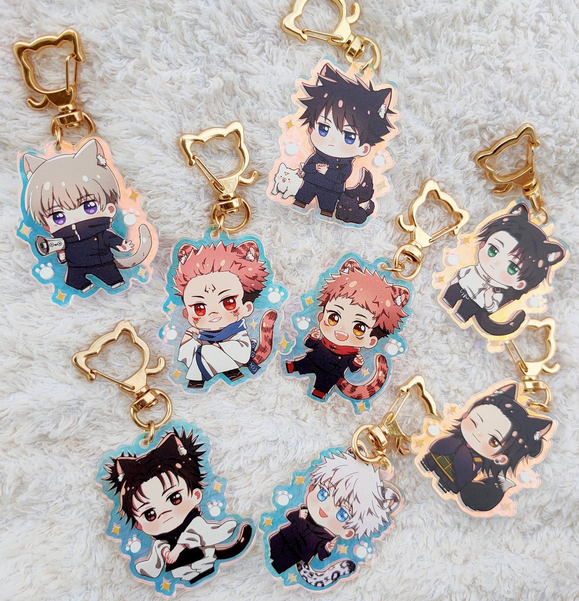 JJK Hologram Keychain & Standee & Glitter sticker