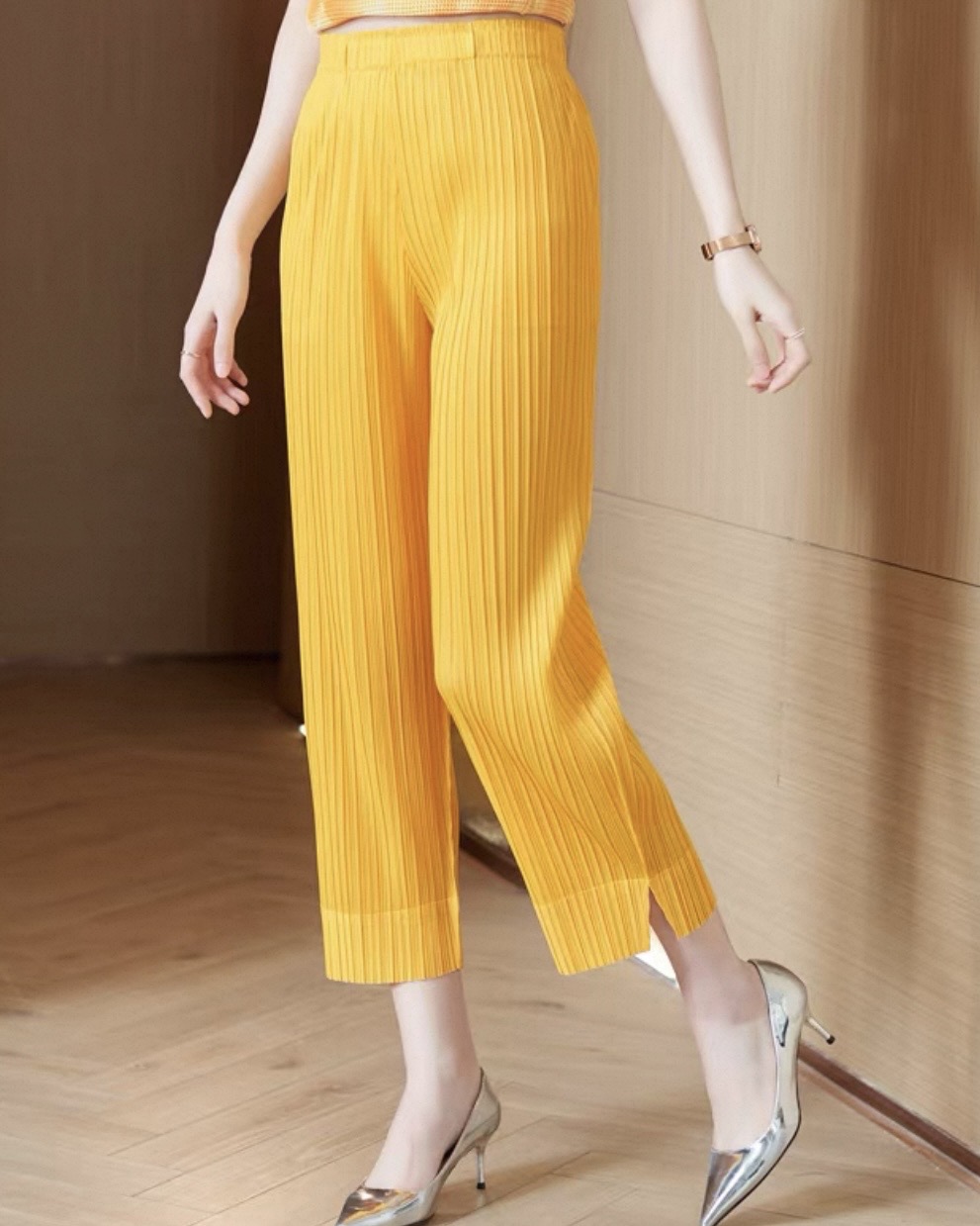 ยาว 34 นิ้ว 2MUAY รุ่น GM7258 กางเกงอัดพลีท SLIM FIT PLEATED PANTS 55 สี FREE SIZE
