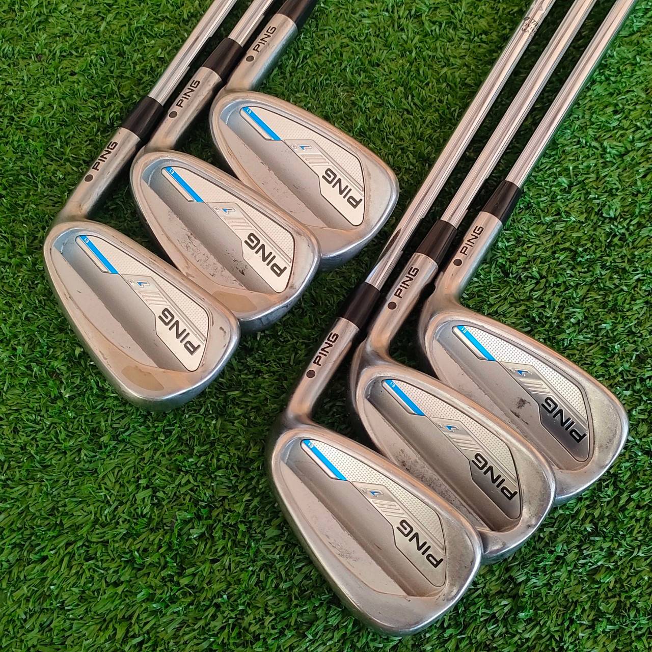 ชุดเหล็ก PING /// i มีเหล็ก 6 - 9 เเละ W U ก้าน DYNAMIC GOLD S200 ตีมันส์ ตีง่าย วัสดุพิเศษ เอกสิทธิ์เฉพาะ PING ไม้กอล์ฟมือสอง ของแท้ BY NakaraLuxurious