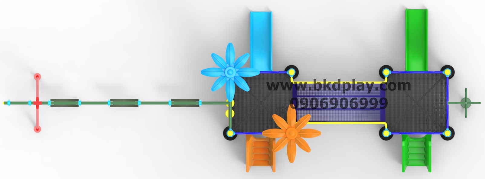 ชุดหอสะพานโค้งชิงช้ายางสไลด์ 70 เครื่องเล่นสนาม กลางแจ้ง เหล็ก, สไลเดอร์,ของเล่น สนามเด็กเล่นสั่งผลิต 10-20 วัน ขนาด 300x800x250 ซม.
