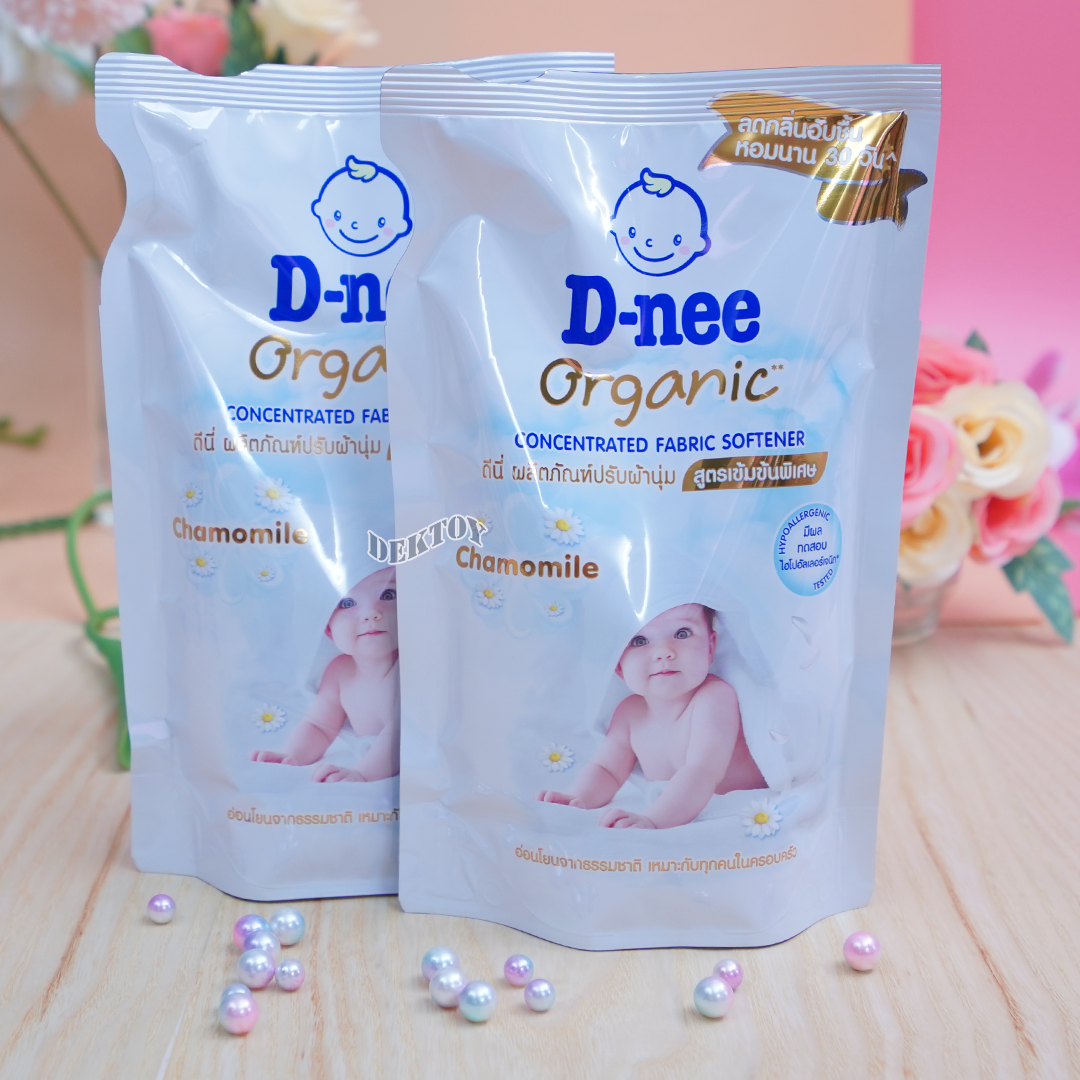D-nee Organic ดีนี่ น้ำยาปรับผ้านุ่มสูตรเข้มข้นพิเศษ 500 มล.