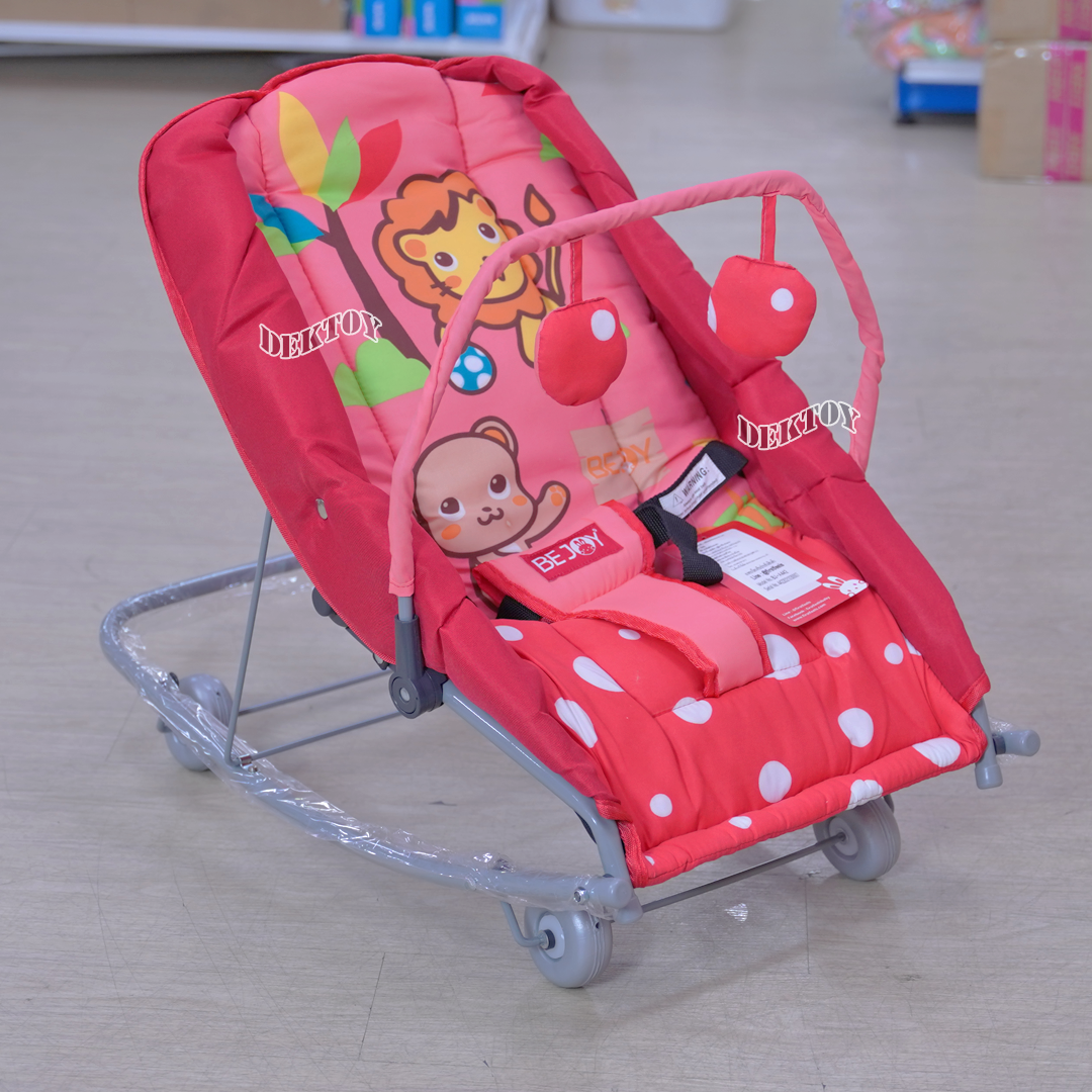 Firstfeels BEJOY เปลโยกเด็ก เปลโยกเด็กสำหรับนอนเล่น BJ A442 ลายสิงโต