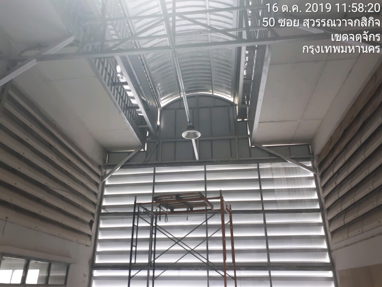 งานเทพื้น ทำหลังคาทางเชื่อมอาคารวิศวโรงงาน ม.เกษตร