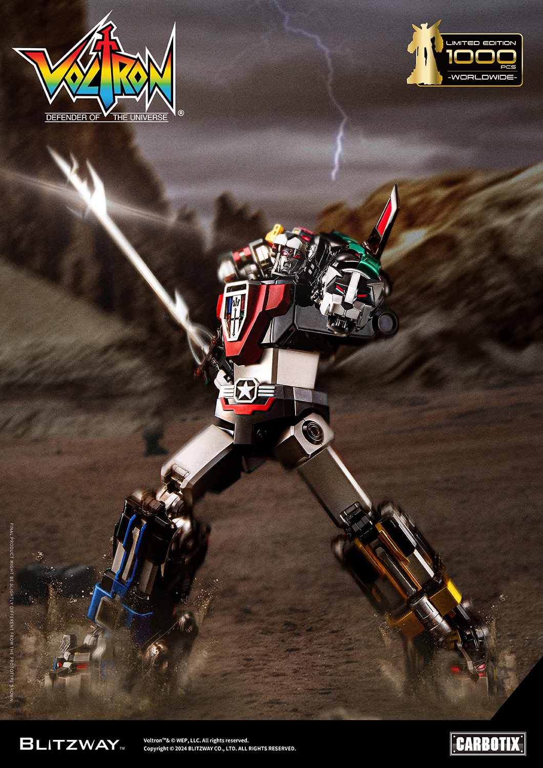 [สั่งจอง] Blitzway Carbotix : Black Voltron