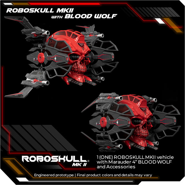 [สั่งจอง]ROBOSKULL MKII & 4" BLOOD WOLF PILOT