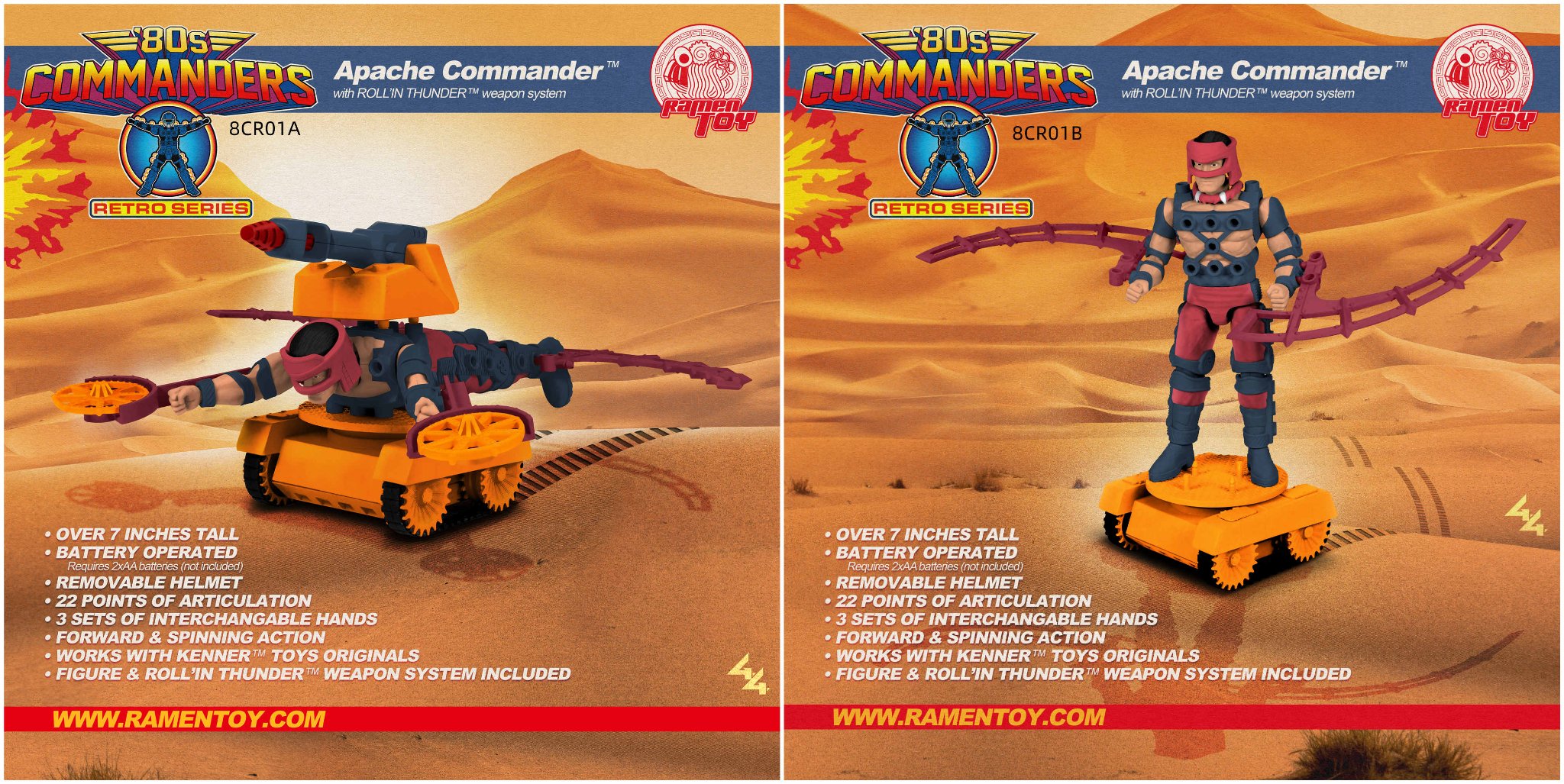 [สั่งจอง] Ramen Toy 8CR01 1/10 : 80s Commander RETRO series - Apache Commander