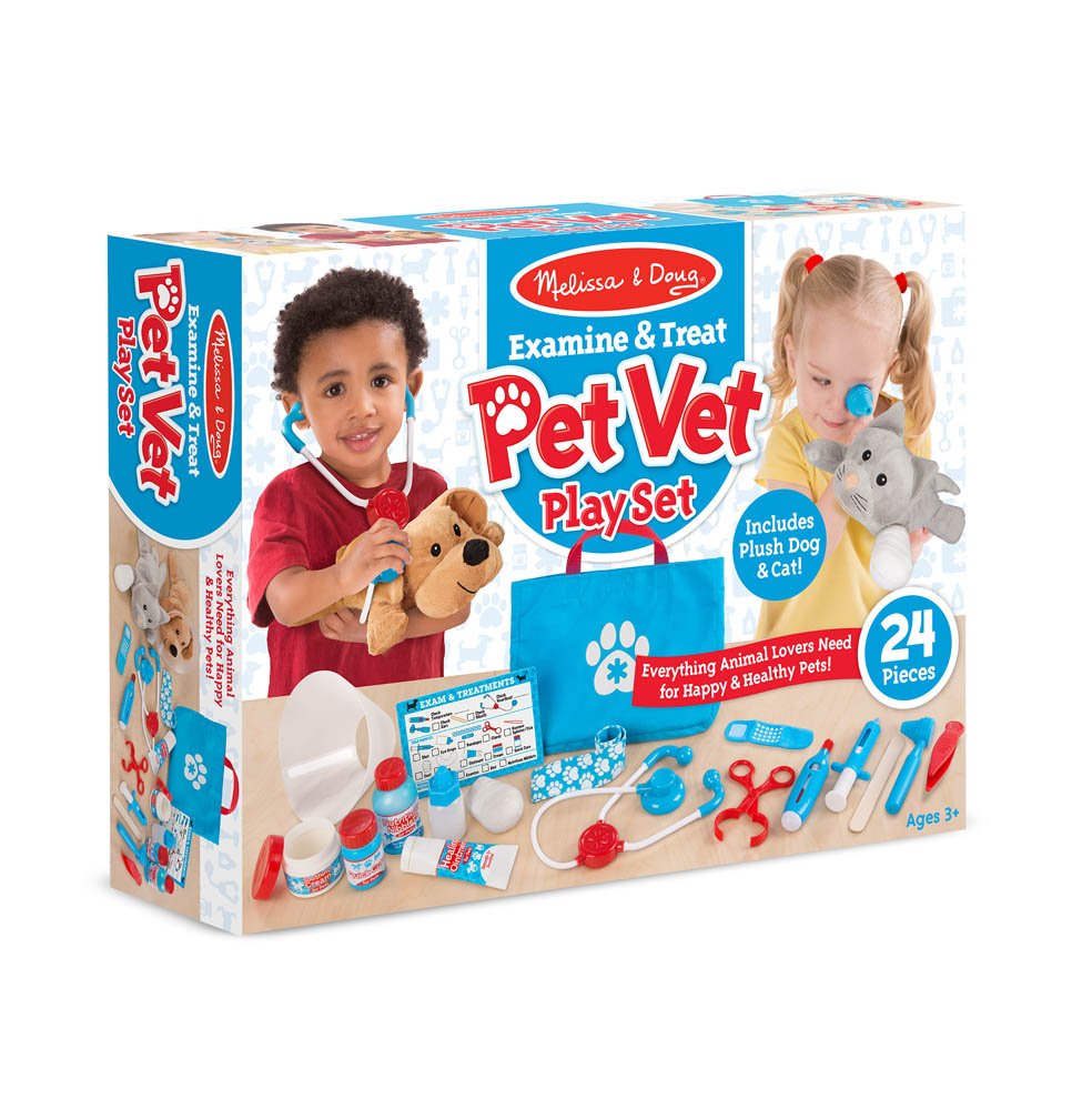 ชุดอุปกรณ์คุณหมอสัตวแพทย์ ชุดรักษาสัตว์ Melissa & Doug Safari Puppet Set รุ่น8520 ของเล่น, ของเล่นเด็ก, ของเล่นเสริมพัฒนาการ