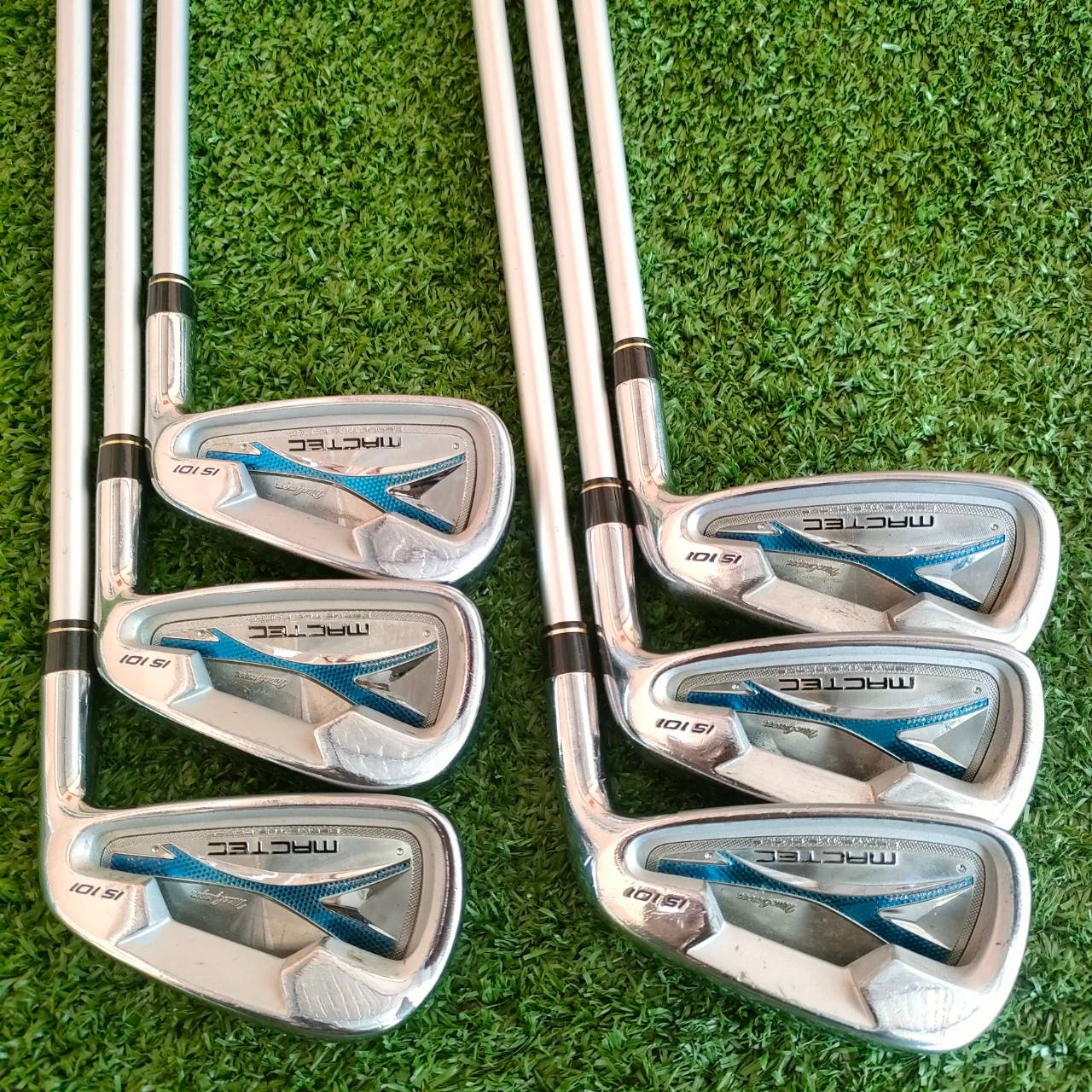 ชุดเหล็ก MACTEC IS101 มีเหล็ก 5-9 เเละ PW ก้าน MACTEC เดิม FLEX R ชุดเหล็กพรีเมี่ยมญี่ปุ่นแท้ๆ หน้าเด้ง ตีไกลกว่าเหล็กปกติ ไม้กอล์ฟมือสอง ของแท้ BY NakaraLuxurious